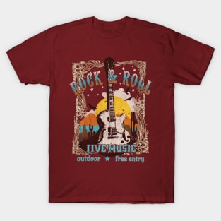 Rock & Roll Live Music T-Shirt